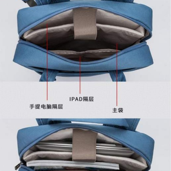 YINUO Green Laptop Backpack Multi Function Bag - Picture 6 of 8